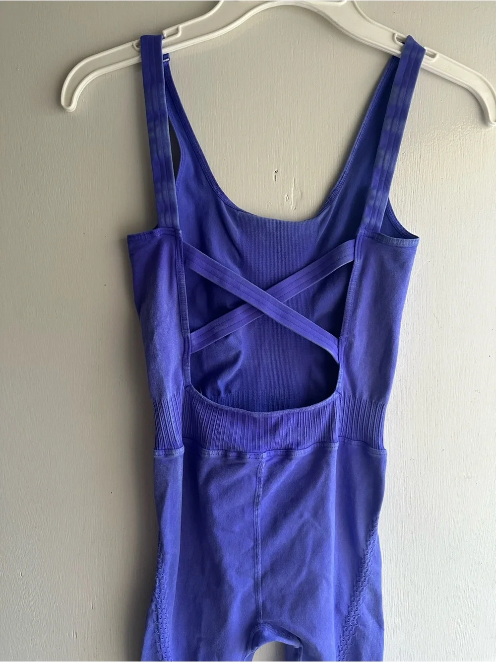 Free People FP Movement Good Karma Yoga Jumpsuit Purple one piece Pilates size S